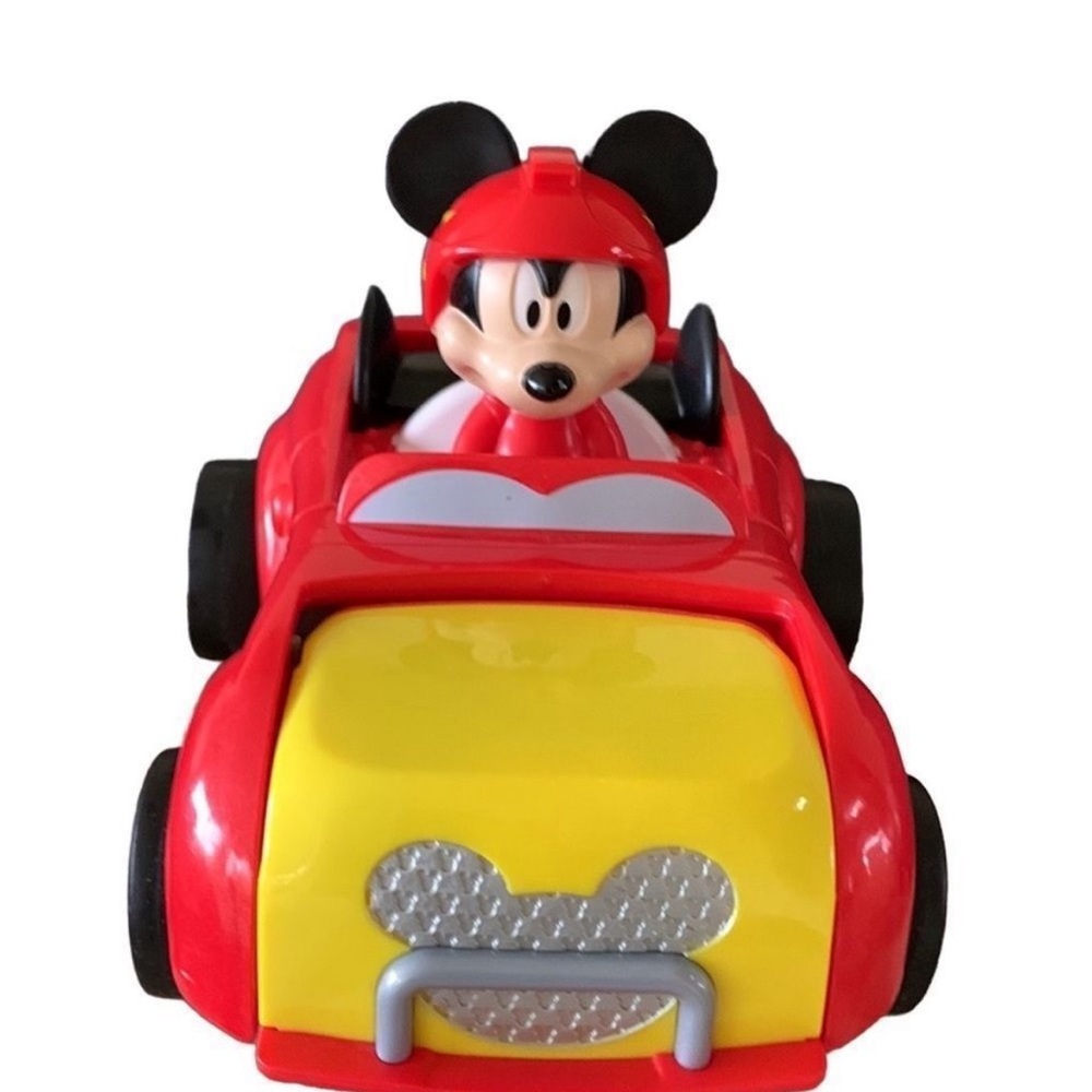 Disney Mickey Mouse roadster car - Transformer Talking red race car